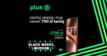 Plus rusza z Black Weeks: smartfony, smartwatche i tablety taniej nawet o 700 zł