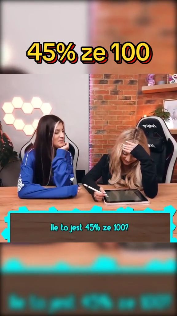 Influencerka rozwiązuje zagadkę matematyczną