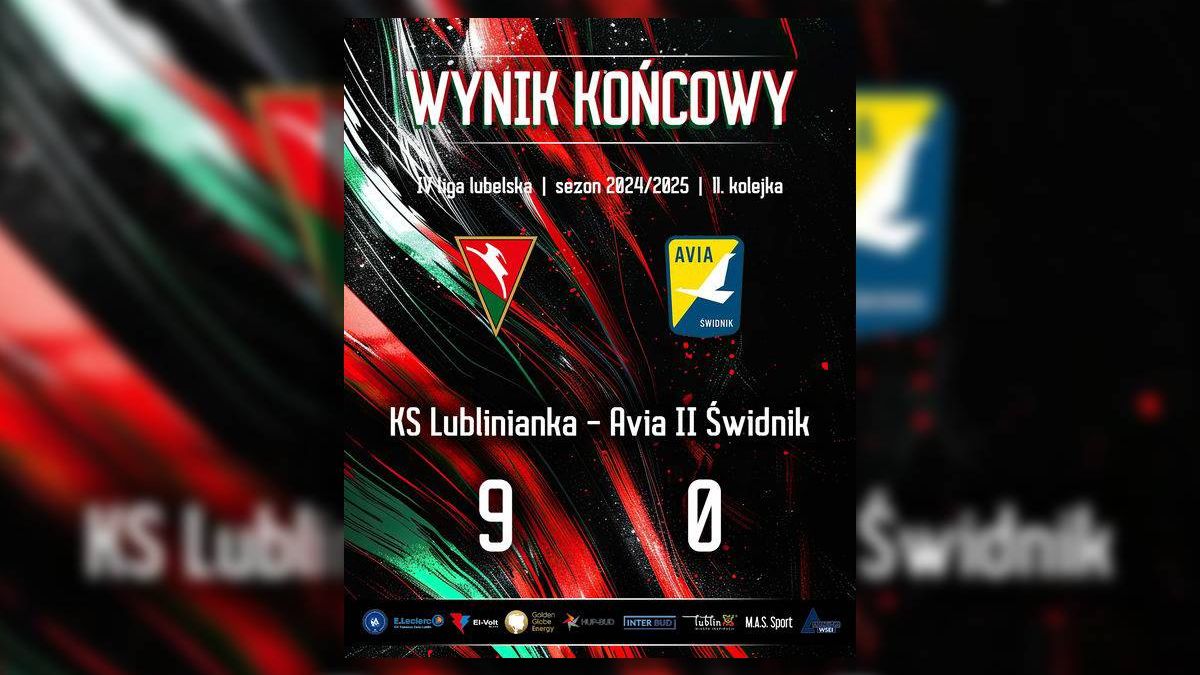 grafika KS Lublinianka vs Avia Świdnik wynik meczu