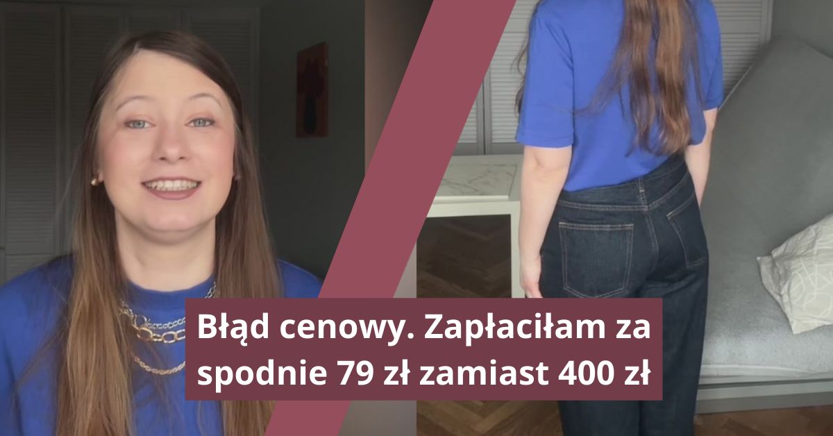Kupiłam spodnie na błędzie cenowym. Zaoszczędziłam 320 zł!