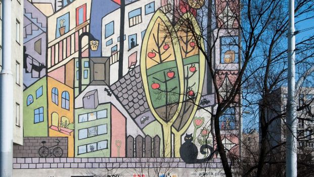 Wrocław. Mural przy ul. Wyszyńskiego zostaje. "Wsłuchujemy się w głos mieszkańców"