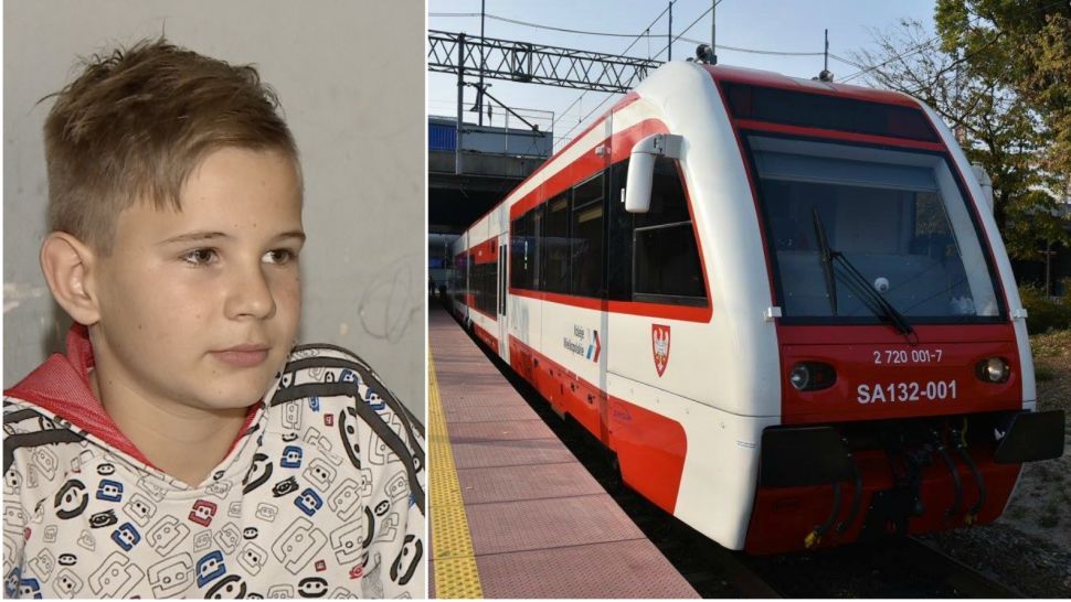 Chłopiec wyproszony z pociągu