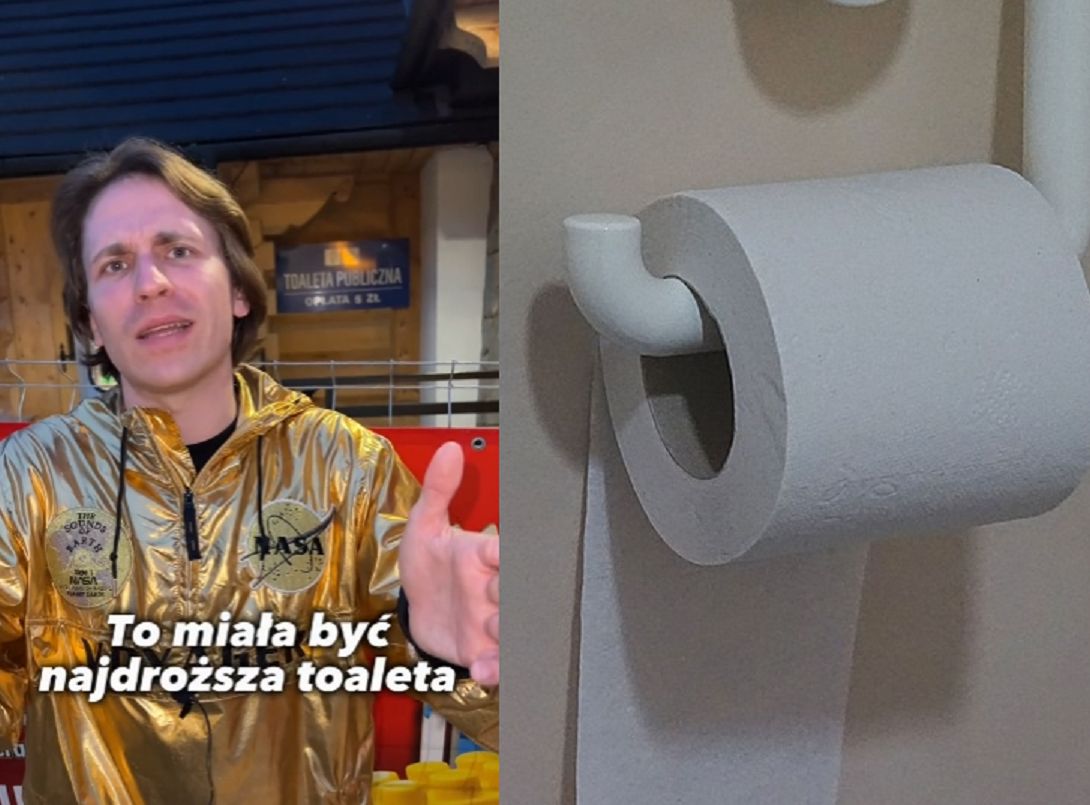 Pokazał nagranie z najdroższej toalety w Polsce. Dużo się zmieniło
