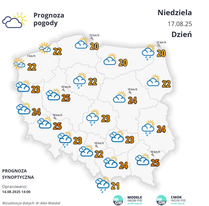  Prognoza na niedzielę