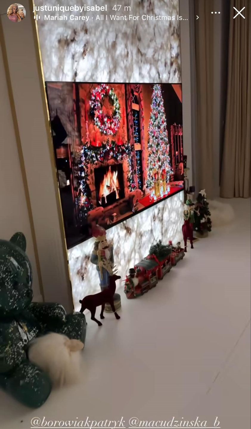 Izabela Macudzińska przystroiła dom na święta