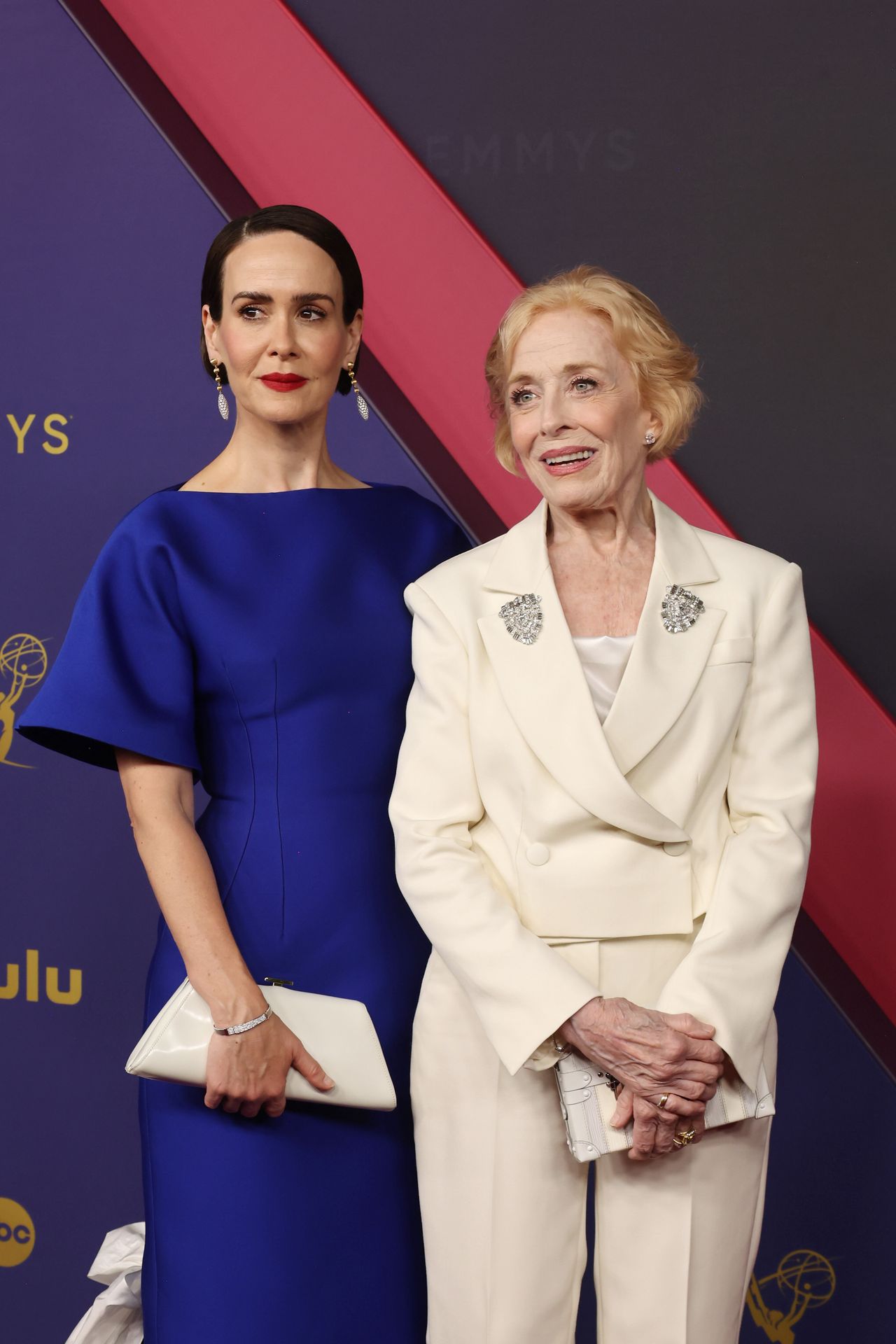 Sarah Paulson and Holland Taylor at the 2024 Emmy Awards