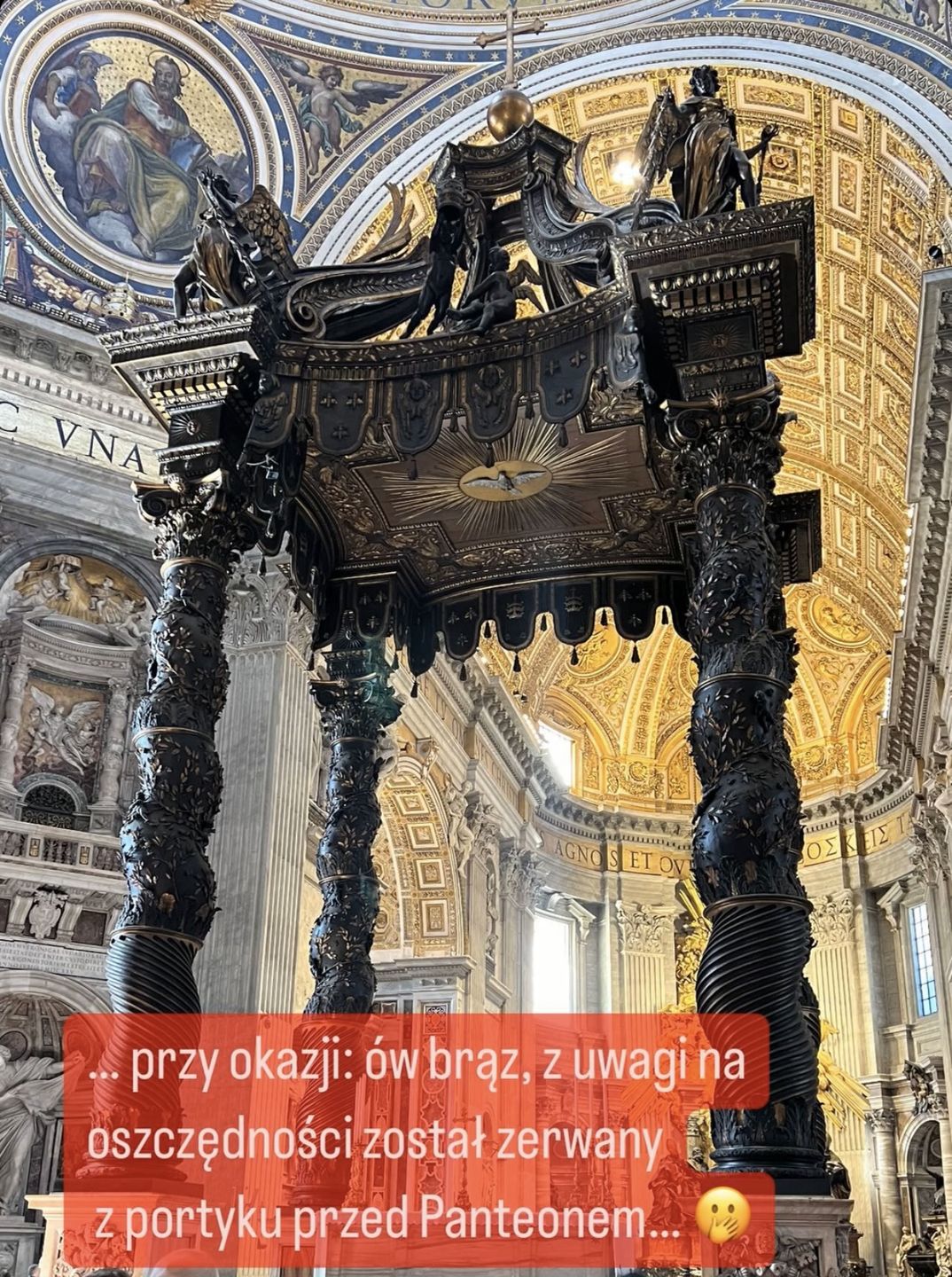 Magdalena Ogórek relacjonuje zwiedzanie Rzymu 