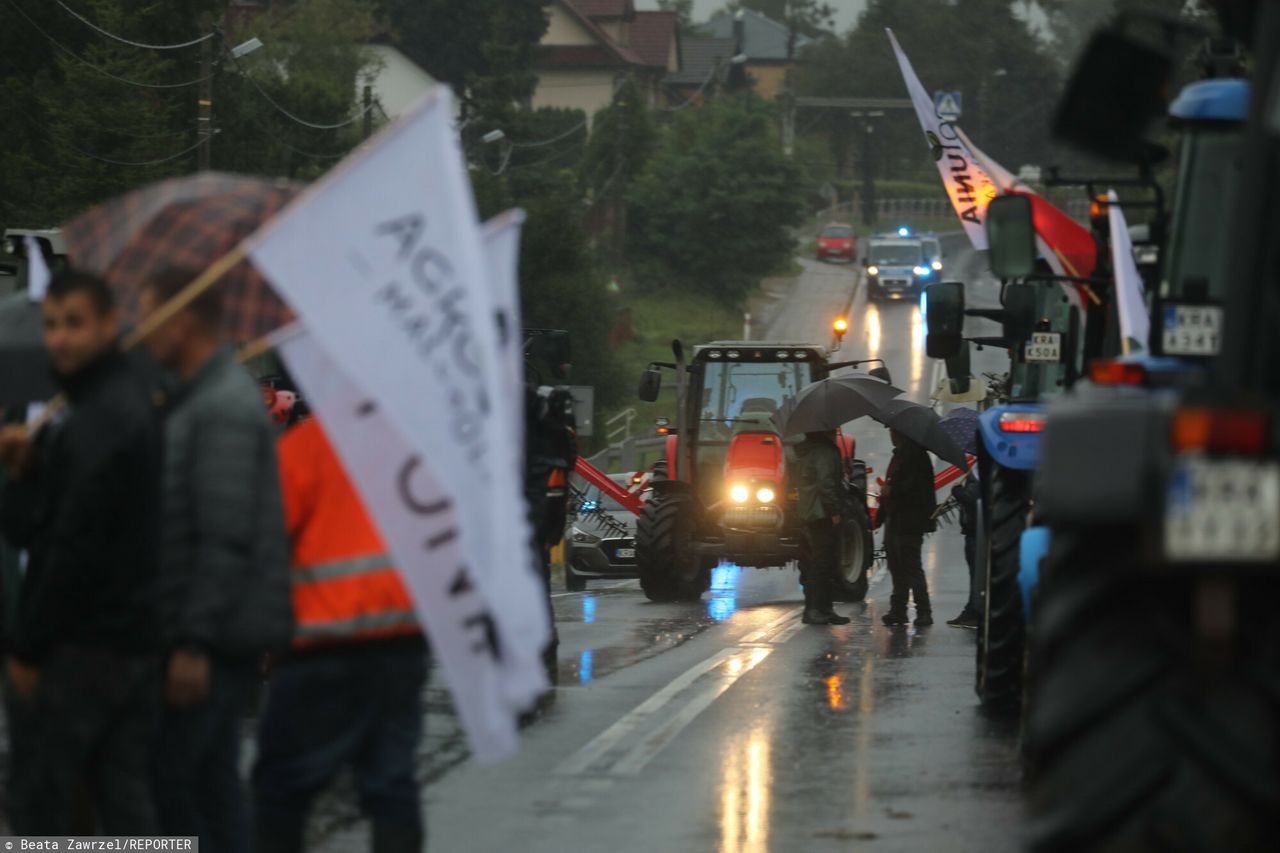 Rolnicy protestują w dniach 24-25 sierpnia 2021 roku