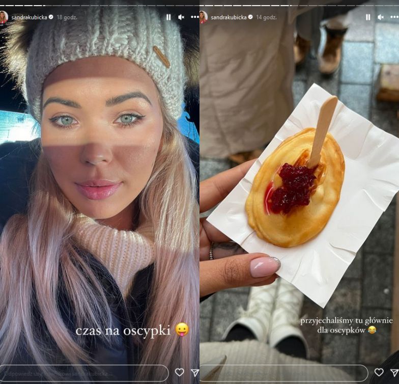 Sandra Kubicka w górach