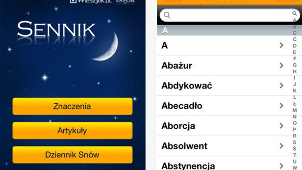 Profesjonalny sennik na iPhone’a 1