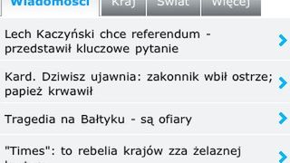 OnetLajt w wersji dla iPhone'a 1