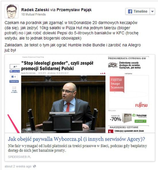 Jak obejść paywall Agory, czyli będę bronił Spider’s Web (o dziwo) 2