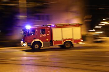 Belna Dolna: Nocny pożar domu. Ogień pojawił się w kuchni