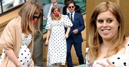 Księżniczka Beatrycze prezentuje na Wimbledonie coraz większy ciążowy brzuch (ZDJĘCIA)