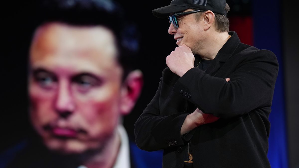 OXON HILL, MARYLAND - FEBRUARY 20: CEO of Tesla and SpaceX Elon Musk speaks at the Conservative Political Action Conference (CPAC) at the Gaylord National Resort Hotel And Convention Center on February 20, 2025 in Oxon Hill, Maryland. The annual four-day gathering brings together conservative U.S. lawmakers, international leaders, media personalities and businessmen to discuss and champion conservative ideas. (Photo by Andrew Harnik/Getty Images)