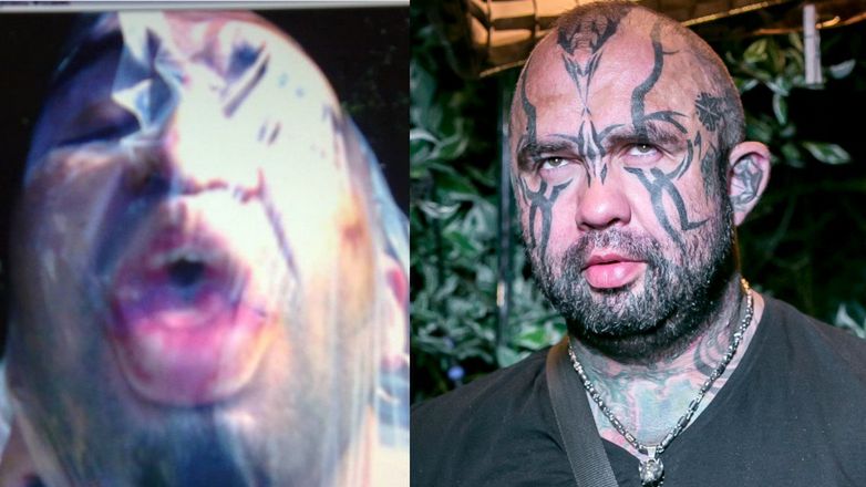 Marcin Różalski z folią na głowie rozprawia o obostrzeniach i morsowaniu