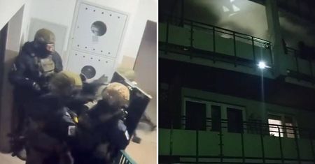 Kontrterroryści w akcji. Mężczyzna zabarykadował się w mieszkaniu, groził wysadzeniem bloku. Mamy nagranie