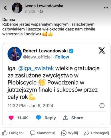 Iwona Lewandowska pociesza syna po wynikach Gali Mistrzów Sportu