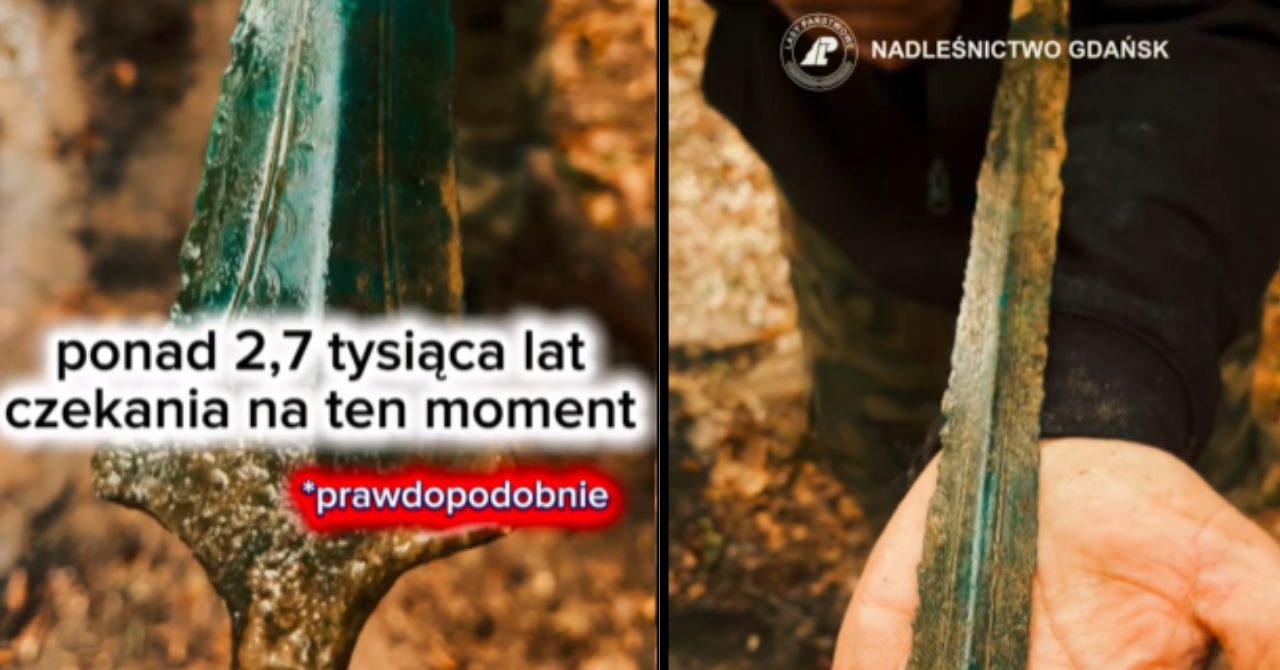 Miecz leżał w ziemi 27 wieków. 