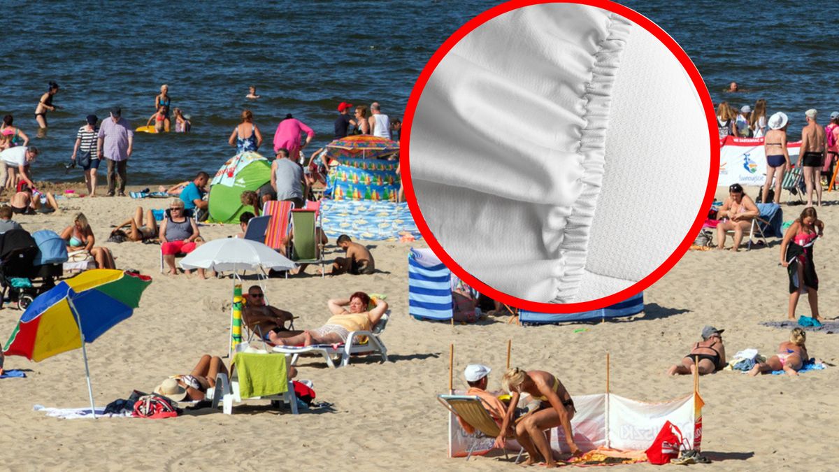 Prześcieradło z gumką to świetny patent na plażowanie