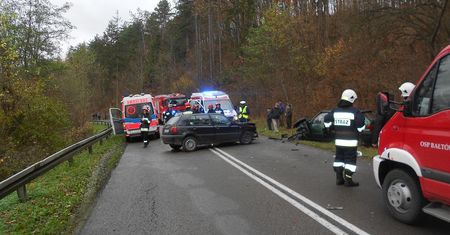 Groźny wypadek drogowy w Rudce Bałtowskiej
