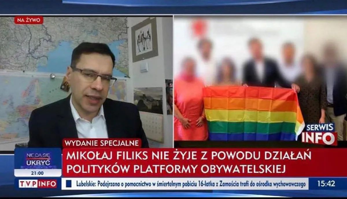 Skandaliczna "belka" w TVP Info