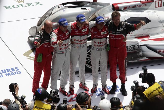 Audi R18 e-tron quattro zwycięzcą wyścigu 24h Le Mans (Fot. Gizmag.com)