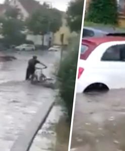 Potężna ulewa w Niemczech. Woda porywała auta. Teraz zbliża się do Polski