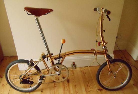 Złoty rower do kupienia na eBay'u
