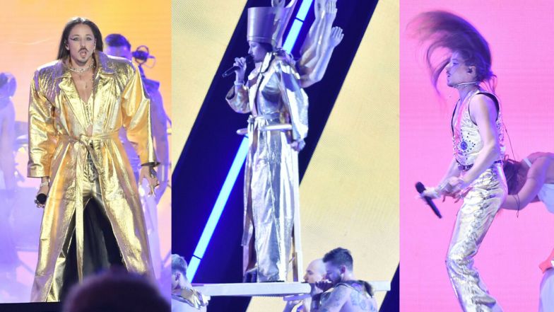 Michał Szpak w oryginalnym płaszczu