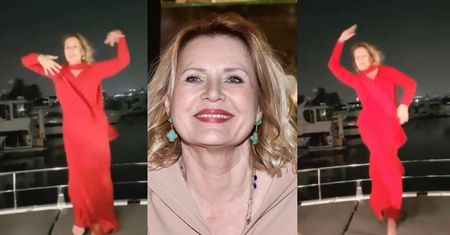 Grażyna Szapołowska tańczy boso na jachcie w Dubaju. ZMYSŁOWA? (WIDEO)
