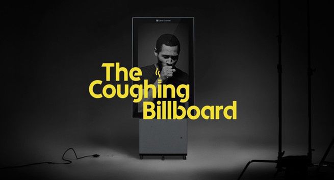 Kaszlący billboard ma zniechęcać do palenia (wideo)