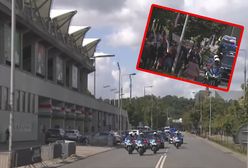 Nawrocki jechał na mszę. Nagle zatrzymał się koło stadionu Legii