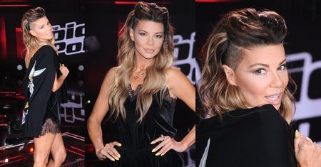 Górniak w koszuli nocnej na planie "The Voice" (ZDJĘCIA)