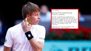 "Brak słów". Pokazał maila od ATP po turnieju na Bliskim Wschodzie