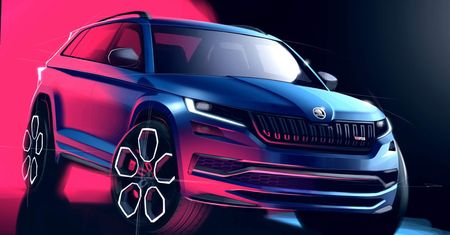 Škoda Kodiaq RS na pierwszych szkicach. Zapowiada się agresywnie
