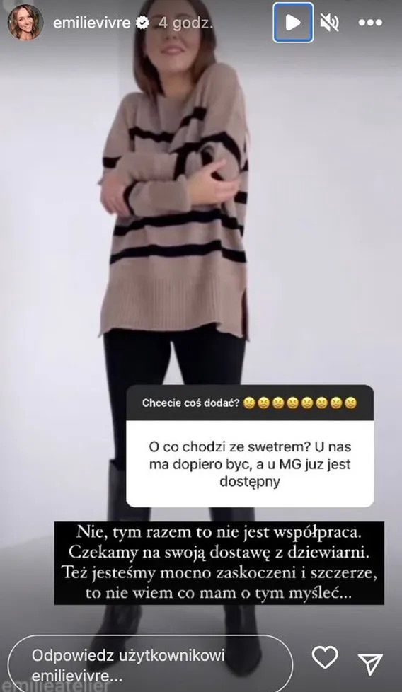 Mama Ginekolog zainspirowała się swetrem ze sklepu