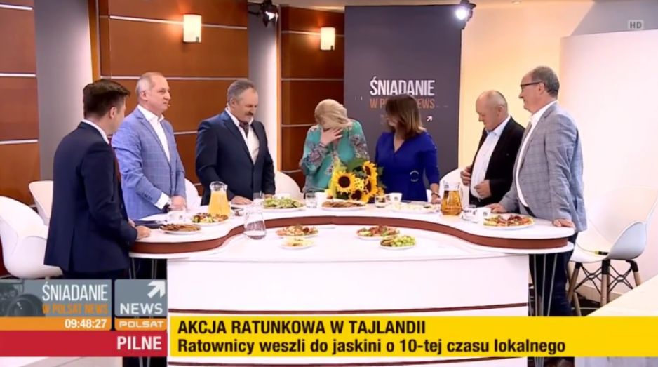 Beata Lubecka żegna się z widzami Polsat News. Dostała kwiaty od ministra
