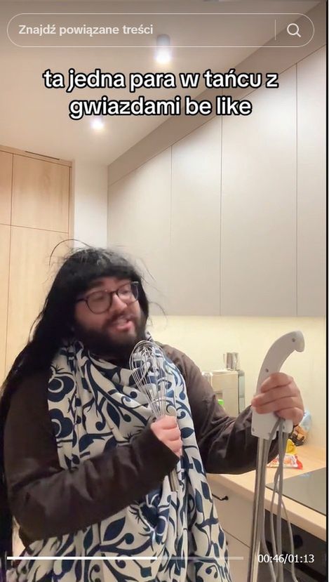 Tiktoker sparodiował Agnieszkę Kaczorowską i Marcina Rogacewicza