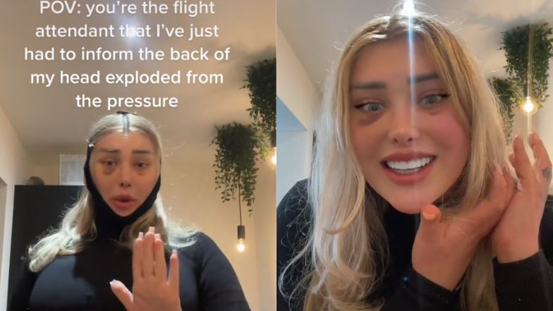 Tiktokerka wspomina dramat podczas lotu samolotem po zabiegach