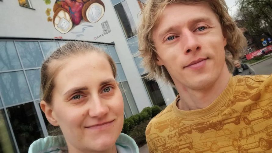 Dawid i Marta Kubaccy po wyjściu ze szpitala