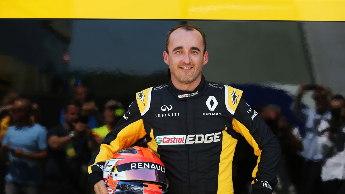 Na zdjęciu Robert Kubica w barwach Renault