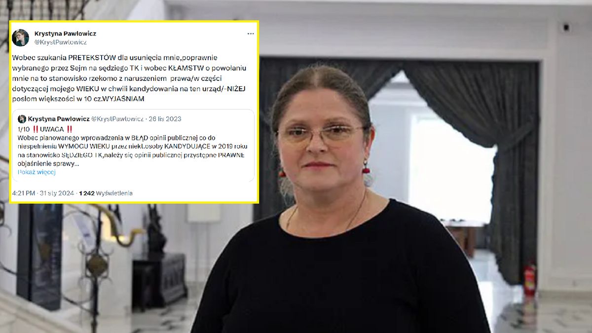 Krystyna Pawłowicz reaguje na ostatnie doniesienia o sobie.