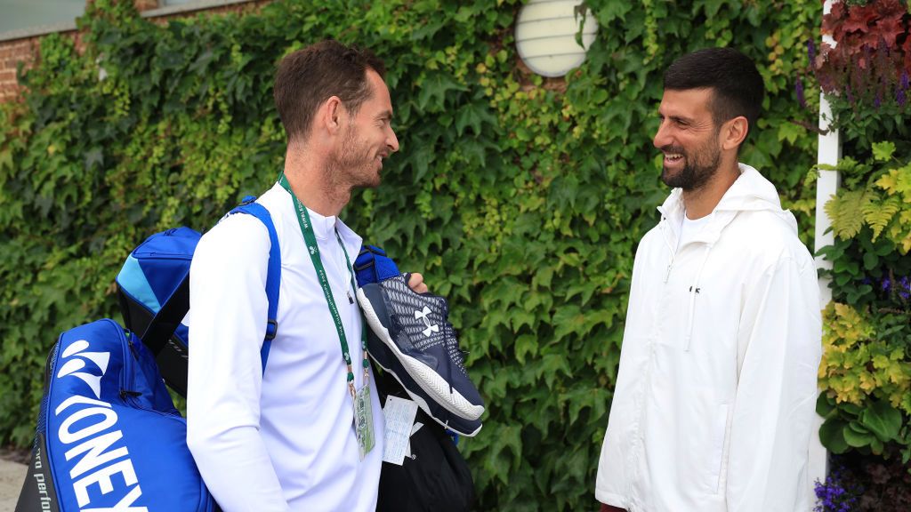 Getty Images / Sean M. Haffey / Na zdjęciu: Andy Murray i Novak Djoković