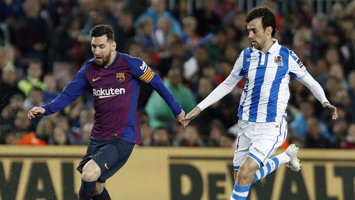 Leo Messi (z lewej) oraz Ruben Pardo