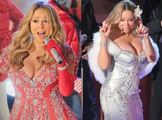 "Świąteczny" biust Mariah Carey (ZDJĘCIA)