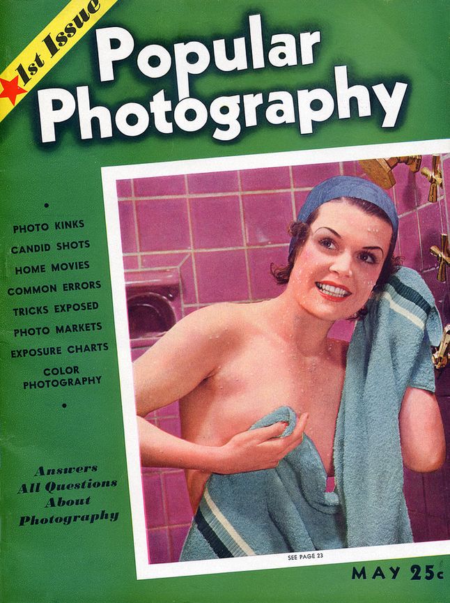 Pierwsza okładka Popular Photography Magazine
