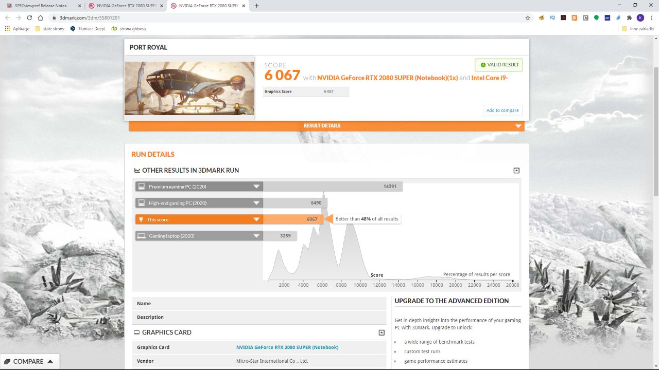 Hyperbook NH5, taka wydajność w super cenie! Co potrafi mobilny GeForce RTX 3060 - test 25
