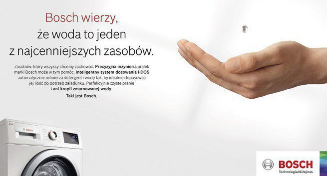 Bosch z kampanią o oszczędzaniu wody