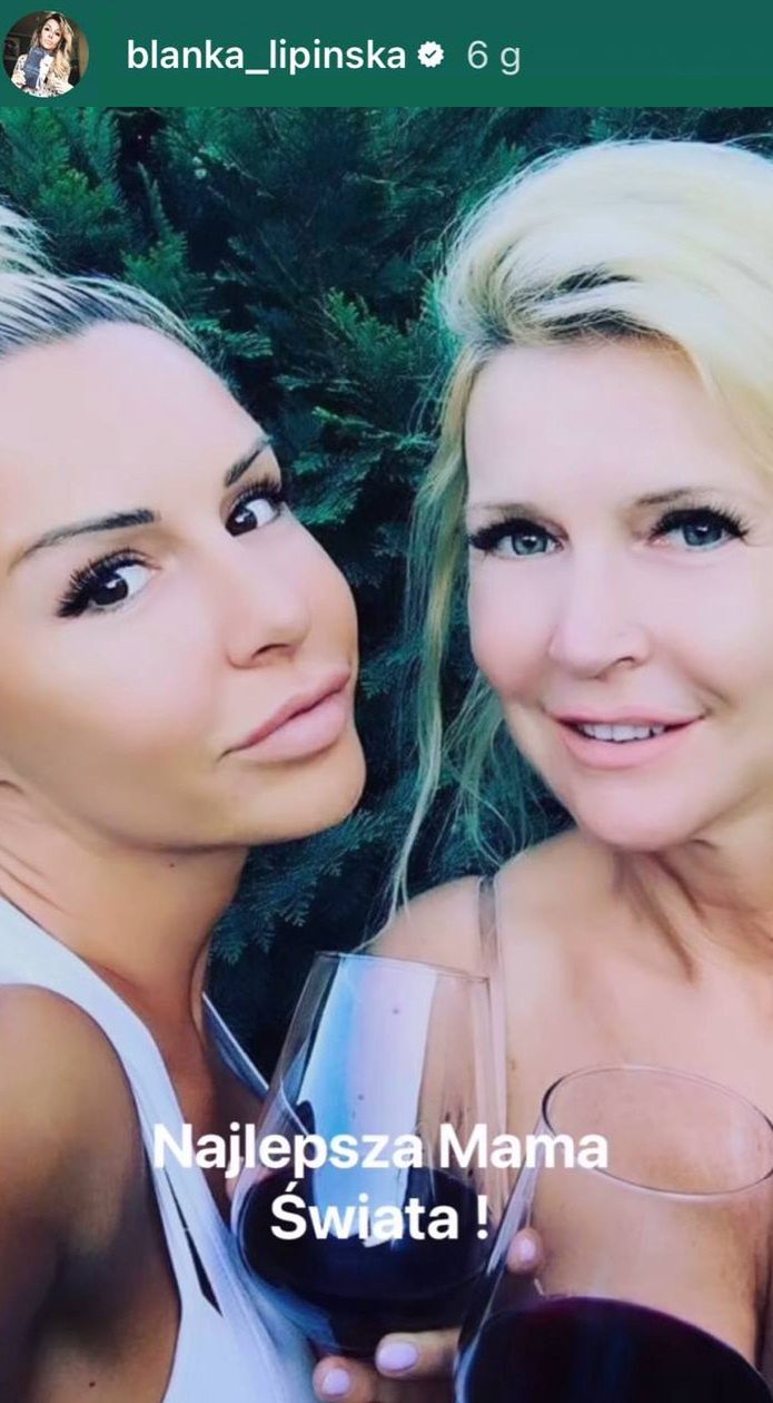Blanka Lipińska z mamą